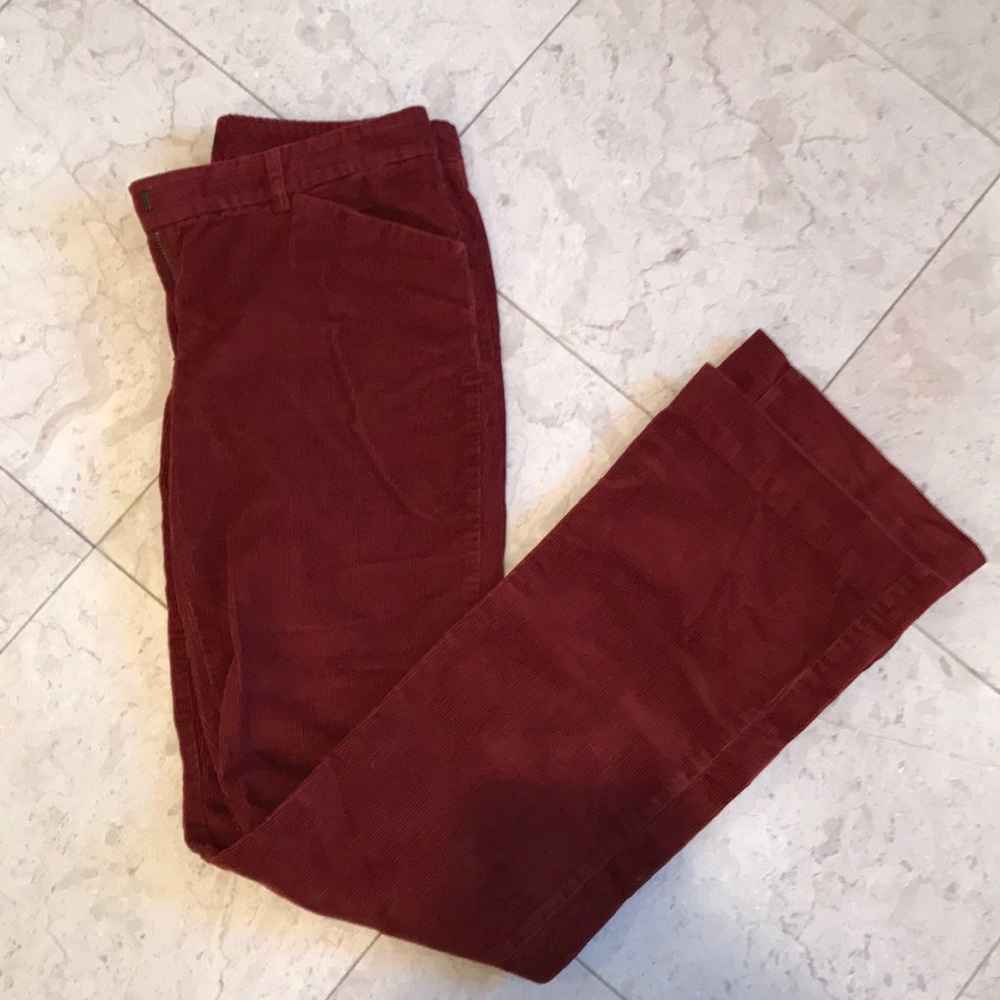 Corduroy boot cut pants
